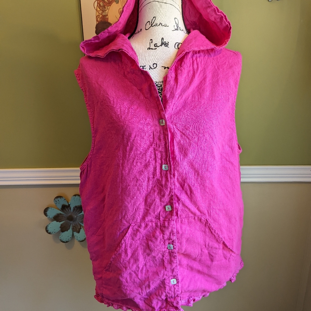 Basement Hoodie linen top - Picture 6 of 10